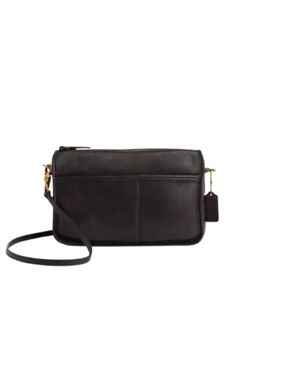 Vintage 1993 Coach Companion Bag 9300 Black Leather Crossbody USA